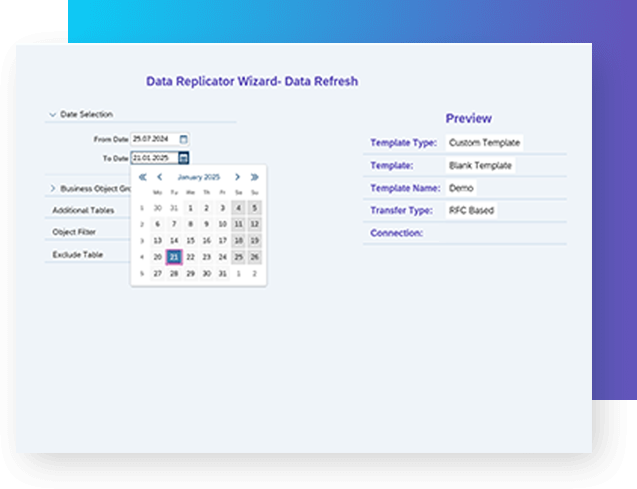 DDR - SAP data refresh
